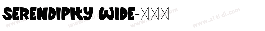 Serendipity Wide字体转换